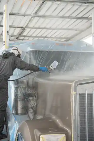 Truck painting work